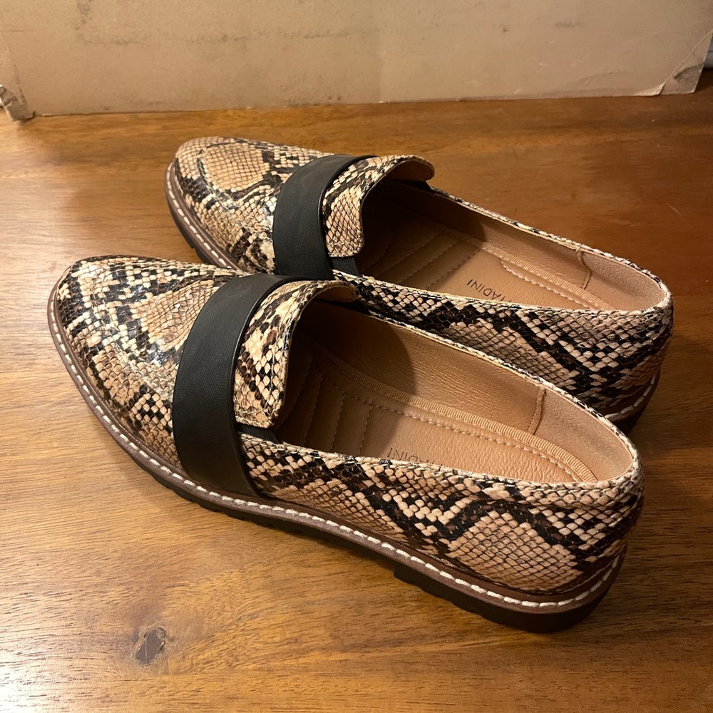 Adrienne Vittadini Snakeskin Loafers